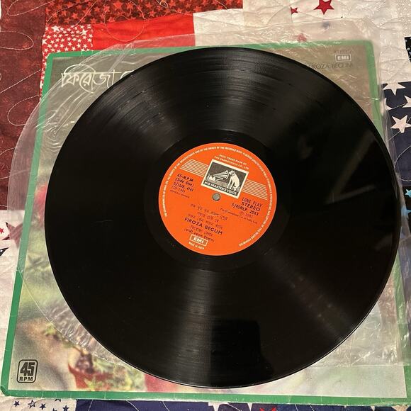 Firoza Begum Songs of Kazi Nazrul Rare 1981 India Vinyl LP 45 RPM 12” Record - Picture 6 of 6